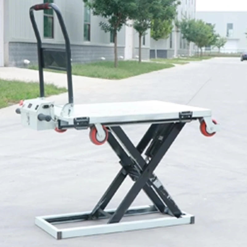 Electric Lift Truck Electric Hydraulic Lift Portable Vehicle-Mounted Scissor Lift Flatbed Truck Electric Hand Truck(Customized)