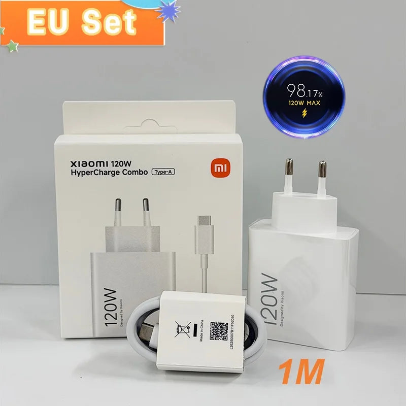 Original Xiaomi Charger 120W 100W Fast Turbo Charge Adapter Xiaomi 17 17T 15 14 13 12 14T 13T 12S Pro Lite POCO X8 Pro X6 Redmi
