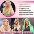 Blonde Lace Front Wig Human Hair 13x6 613 HD Transparent Lace Front Brazilian Remy Wigs Brazilian Glueless Preplucked Human Wigs