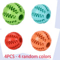 Interactive Dog Food Ball Rubber Chew Toy for Small to Large Dogs And Puppies - Pet Tooth Cleaning Chewing Toy