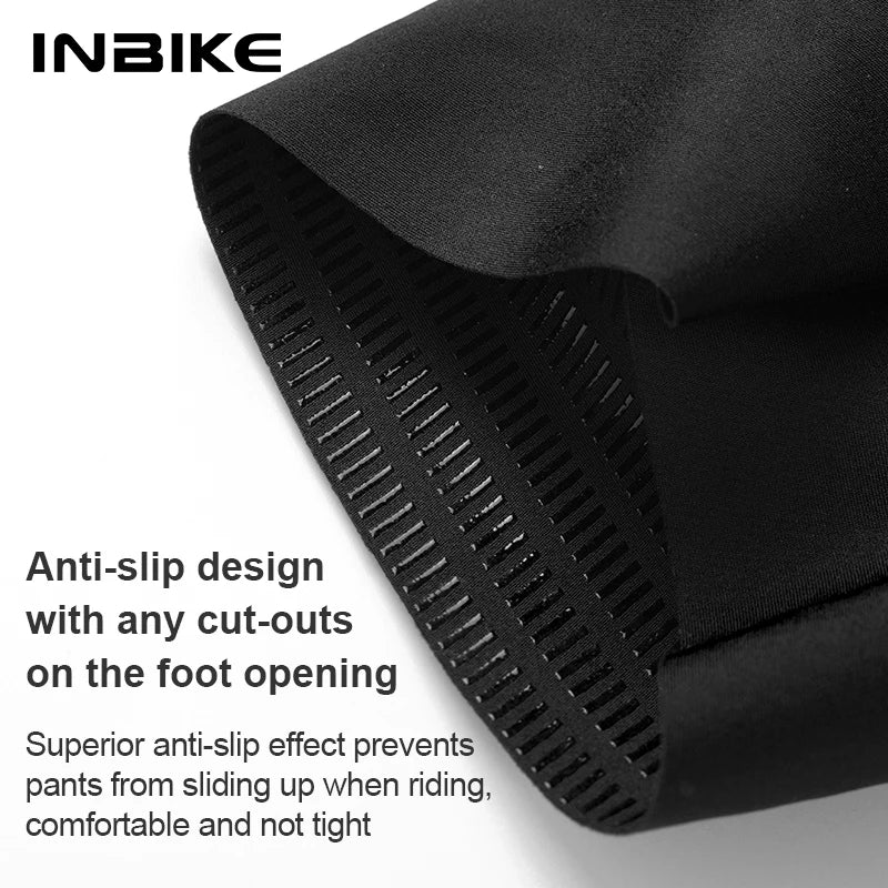 INBIKE Women's Cycling Bib Shorts High Waist Bicycle Pants 3D Padded Slim Fit Biking Clothing MTB Road Bike Pants with Pockets