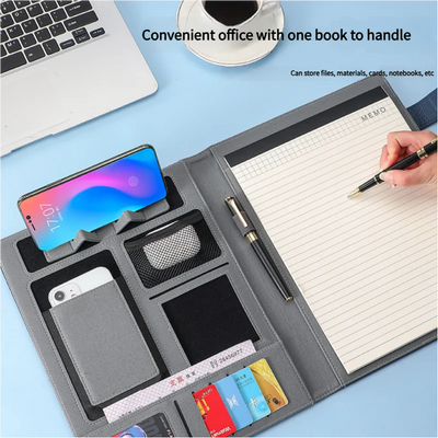 A4 Multifunctional Meeting Folder Leather - like Finish | SAMAG