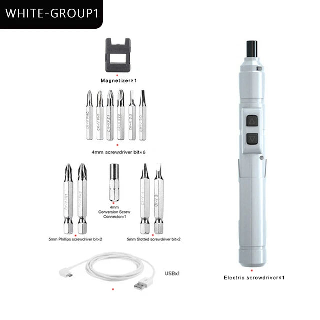 Cordless Electrical Screwdriver Mini Power Tools 3.6V Rechargeable Multifucntion Drill With 88pcs Bits Kits - View 7 | SAMAG