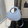 Chic Stripe Design Crossbody Bags for Women Elegant Synthetic Leather Handbag, Purse, Luxury Look Shoulder Bag for Everyday Use