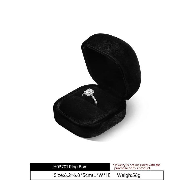 Yinbeini Wedding Ring Box Velvet Jewelry Box Collection Bracelet Necklace Pendant Storage Case Jewelry Display Organizer H030