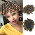 Synthetic Dreadlock Braided Half Wig Black Brown Blonde Grey Soft Faux Locs Natural Style Cosplay Costume Party Daily Anime Wigs