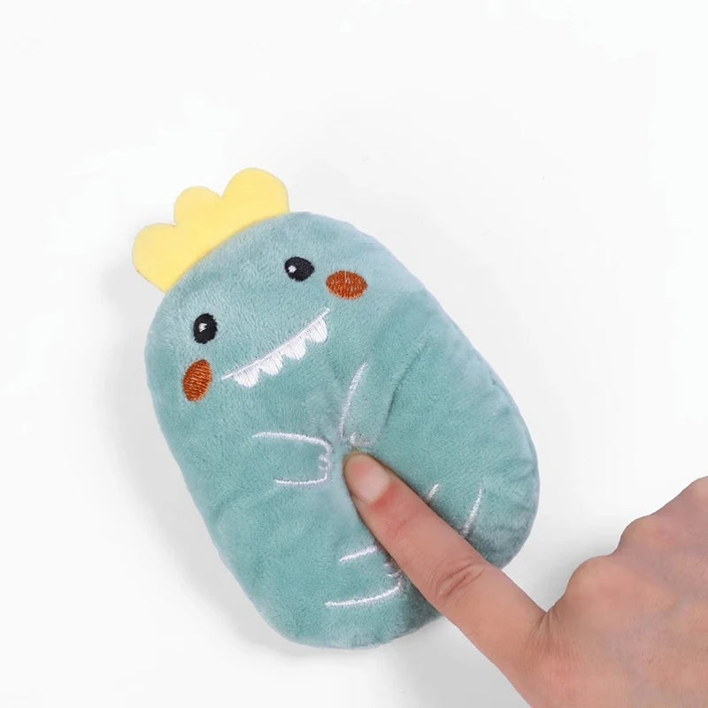 Cat toys pet plush toys self-excited toys to relieve tooth grinding cartoon animal bite-resistant plush toy supplies