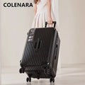 COLENARA Women's Suitcase Large Capacity Trolley Case Cart Style Travel Bag 24"26"28"30"32 Inch with Wheels Rolling Luggage