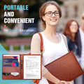 Multifunctional Conference Folder A4 Business Stationery Folder PU Leather Contract File Folders Filing Office School Supplies