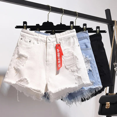 Summer Women Denim Shorts Fashion Casual High Waist Jeans | SAMAG