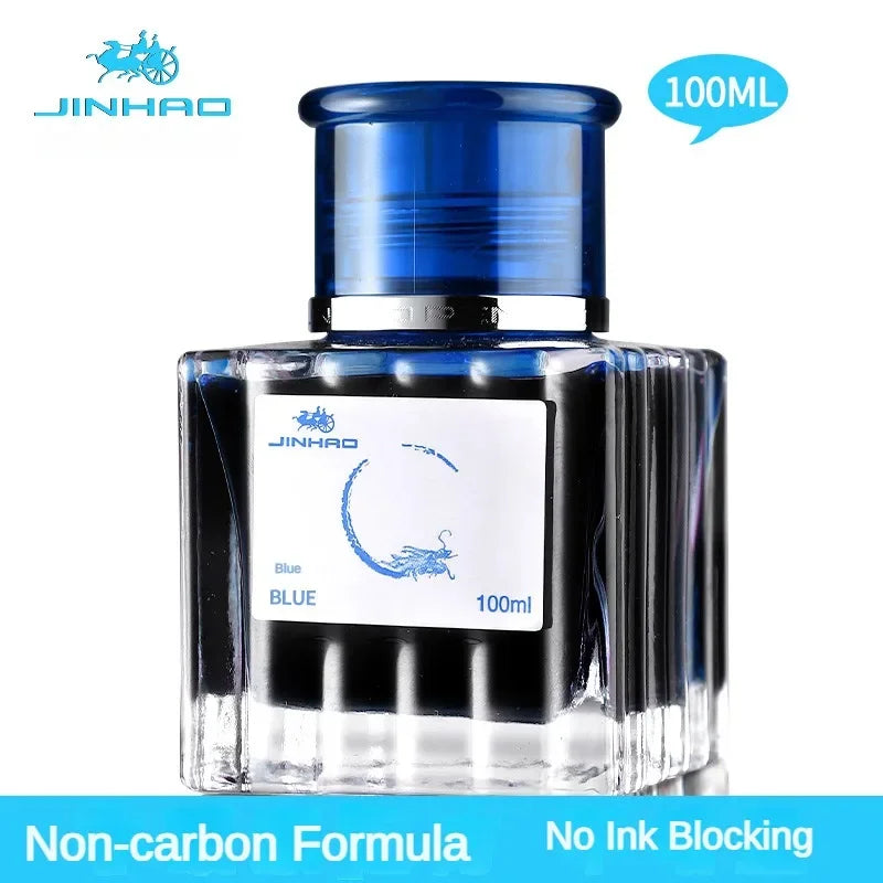 Jinhao Fountain Pen Chinese ink 50/100ml Color Glass Bottled Ink Writing Calligraphy Cartridge Office School Supplies Stationery