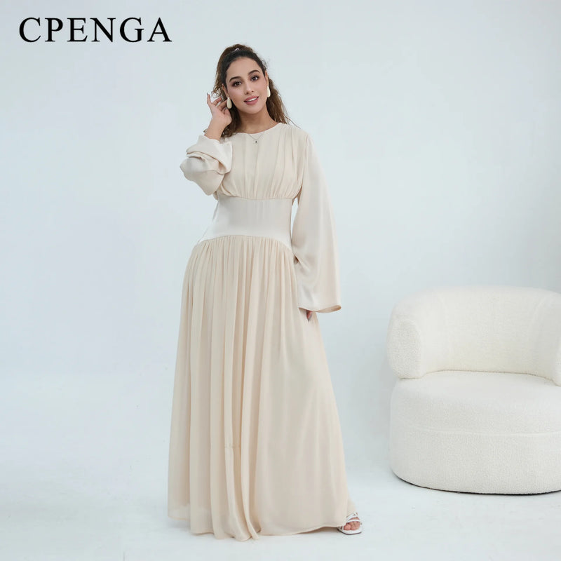 Luxury Dubai Abaya Kaftan for Women 2 Layer Modest | SAMAG