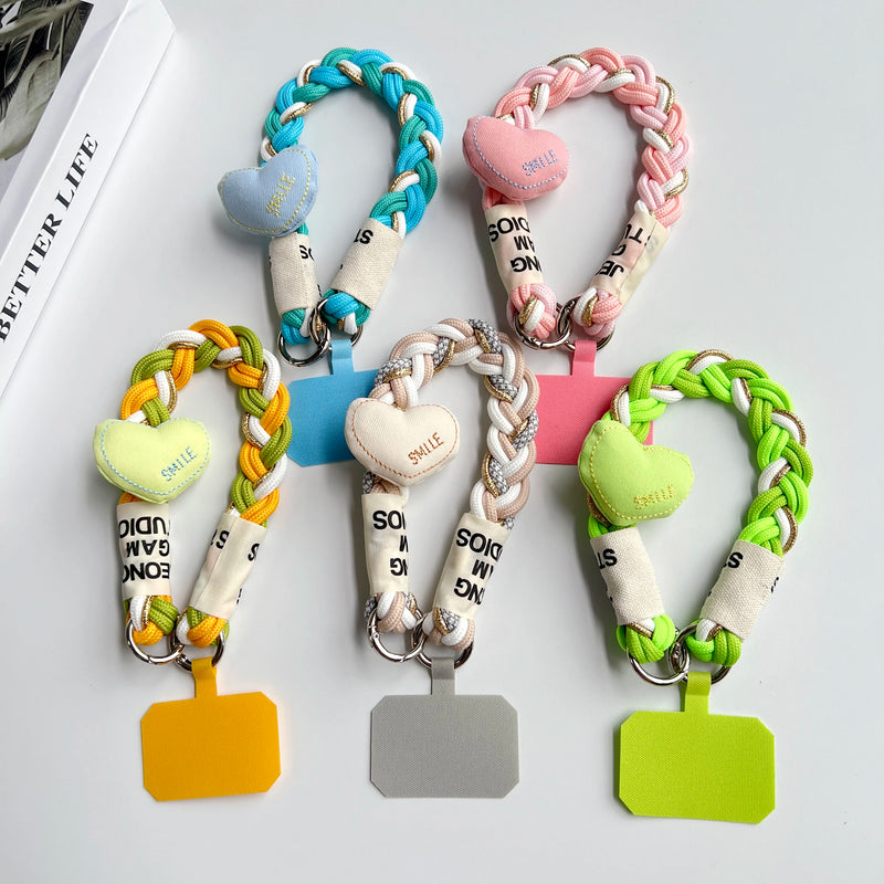 Newly Upgraded Thick And Durable Braided Short Rope Mobile Phone Universal Lanyard Multi-Purpose Hand Pull Anti-Loss Rope