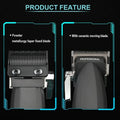 Original VGR Metal 9000RPM Hair Clipper Professional Men's Rechargeable Hair Trimmer Barber Cordless Hair Cutting Electric 8W