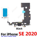 OEM Bottom USB Mic Board Quick Charger Dock Connector Charging Port Flex Cable For iPhone SE 1 2 3 6 6s Plus + Sticker