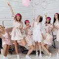 5-18pcs Wedding Team Bride Bridesmaid Robe Dressing Gown Satin Kimono Bathrobe for Women Bridal Shower Bachelorette Hen Party