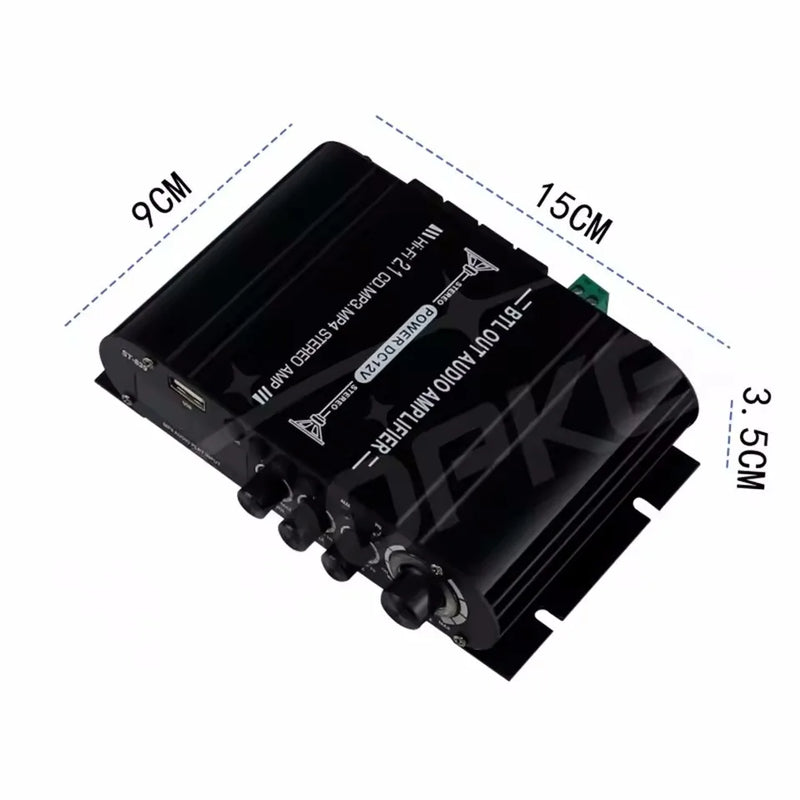 Woopker Audio Amplifier ST-839 25W*2 + 40W 2.1 Channel BT 5.0 Stereo Power Amplifier Portable Sound Amplifier Car Home Theater