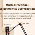 Tablet Holder for Bed with 90cm Metal Arm 360° Rotating Bed Tablet Mount Stand For iPad Stand 4.5~11 Inch Phone Tablet Bracket