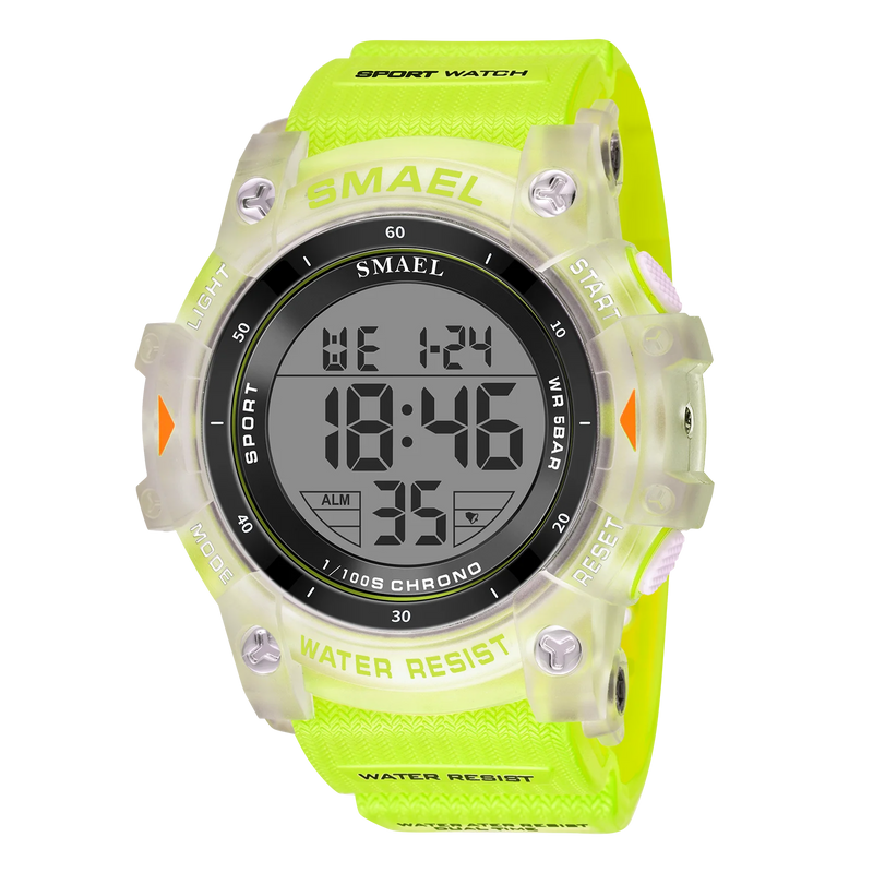 SMAEL 8123 Men's Digital Sport Watch - 50M Water Resistant LED Backlight Alarm Chronograph Stopwatch Shock Resistant