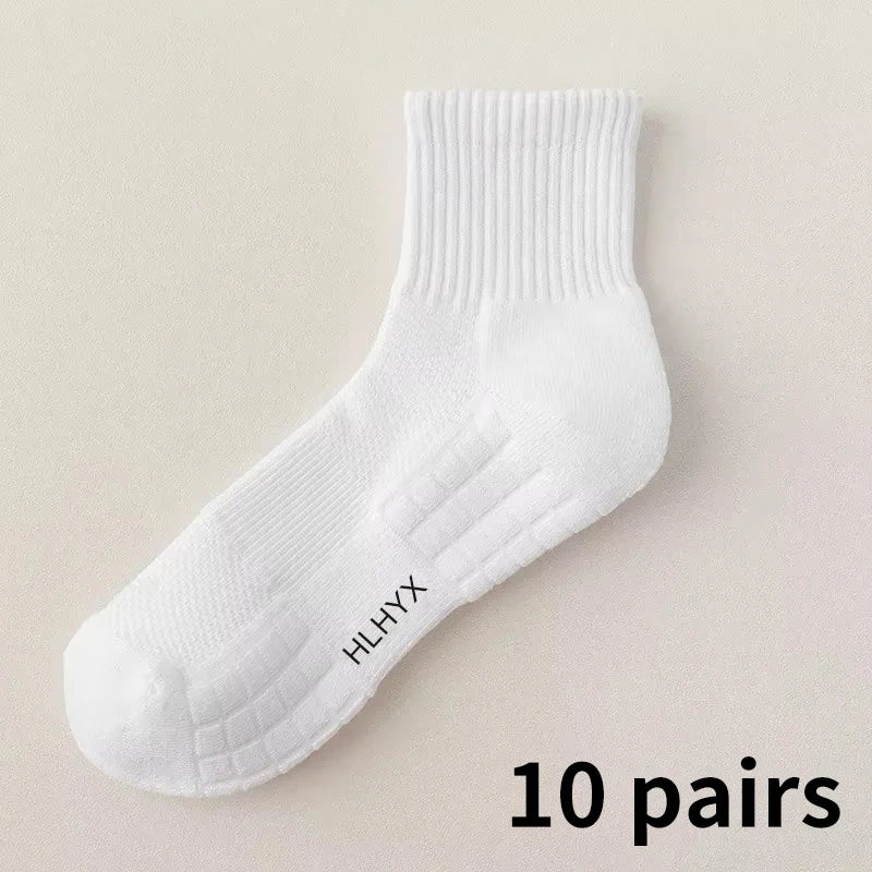 10pairs HLHYX Socks Men's Cotton Deodorant Winter Towel | SAMAG