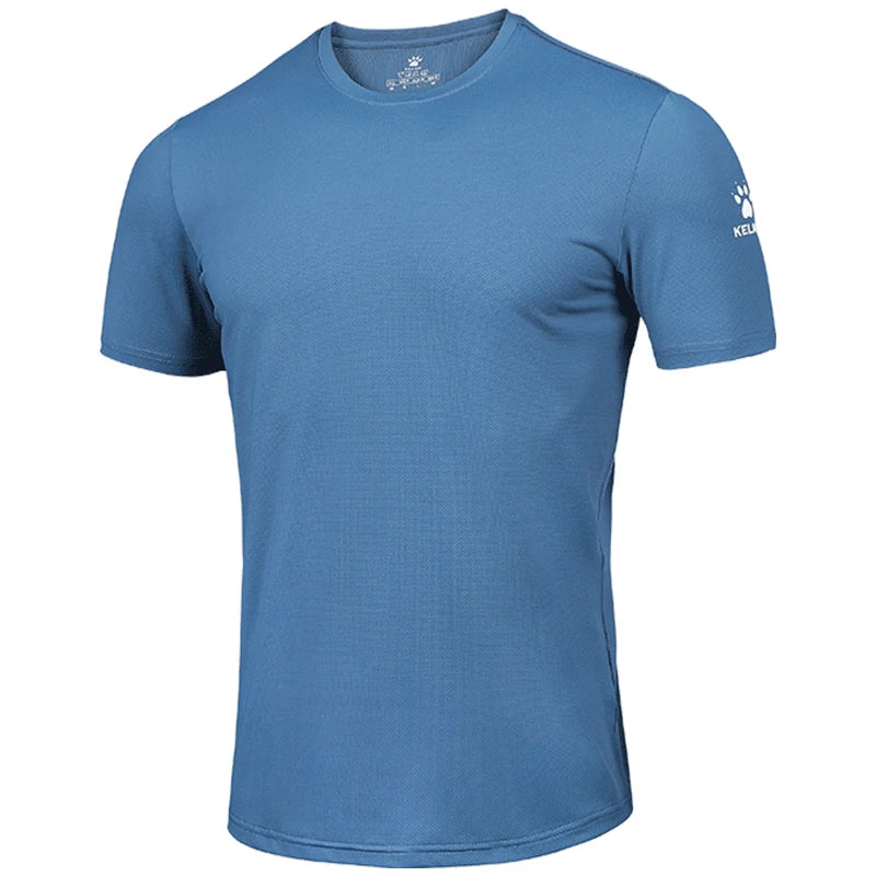 KELME Men's T-shirt Men Soccer Basketball Running Trainning Exercise Gym Quick Dry Fitness Sportswear Breathable T Shirt 871002