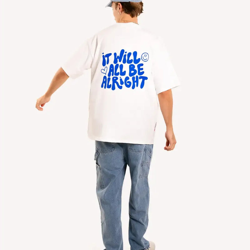 Streetwear Oversized Top Y2K Unisex New Trend Print Cotton Round Neck Short Sleeve Fashion Casual Loose T Shirts Fashion Tops
