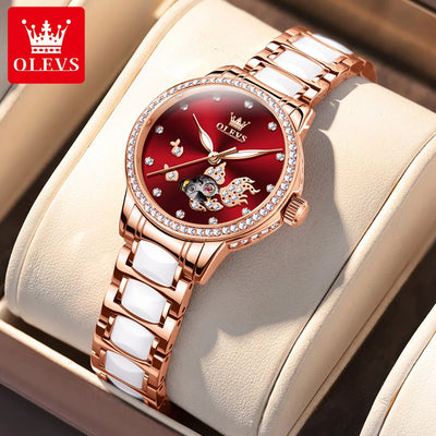 Brand Steel Strip Fully Automatic Mechanical Watch for Women 7001 | SAMAG