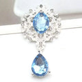 New 25 * 45 mm Alloy Flower Board Rhinestone Pendant DIY - View 12 | SAMAG