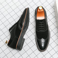 Retro Oxfords Shoes Men Classic Men's Dress Shoes Casual Business Social Brogues Shoes For Wedding