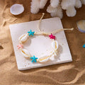 Bohemia Shell Conch Starfish Bracelet for Women Handmade Adjustable Rope Summer Beach Party Jewelry - Visuel 27 | SAMAG