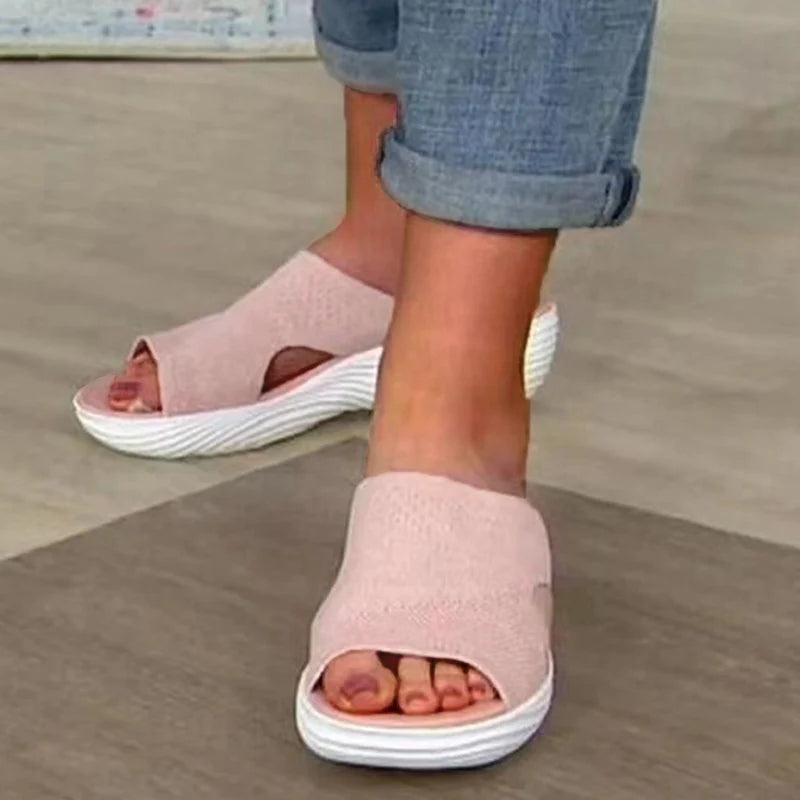 Women Shoes Sandals Summer Retro Walking Shoes Beach Women Shoe Non-Slip Sandals Ladies Slides Footwear Slipper Female