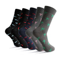 5 Pairs Men's Socks Cotton Business New Fashion Funny | SAMAG