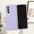 Original Silky-Touch Anti-Fingerprint Plain Phone Case for Samsung Galaxy Z Fold 8 Ultra 7 6 5 4 3 2 Skin Feel Shockproof Cover