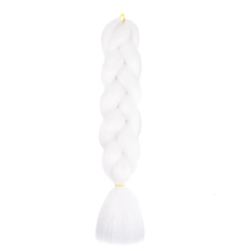 100g 24inch Jumbo Braiding Hair Synthetic Braiding Hair Braid in Hair Extensions Braids Hair for Twist for Daily Cosplay