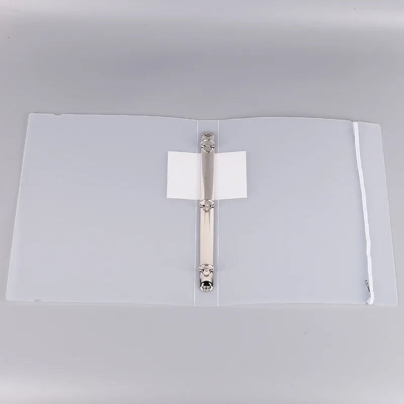 A4 Loose Leaf Binder 3 Ring Folder Transparent File Organizer Office Document Management School Storage System