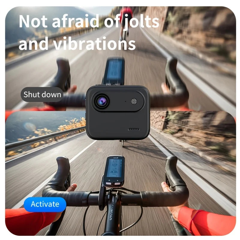 32GB 4K HD Flip Screen Thumb Camera Action Camera | Outdoor Recording, VLOG Cycling Camcorder, Anti Shake Flip Screen Panoramic Travel Shooting, Large Wide-angle First Person View Recording Camera, USB Charging, Lightweight S