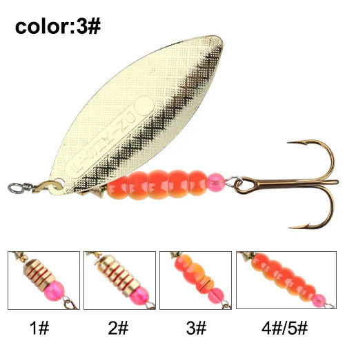 Spinner Lure Bait with Hooks Pesca Wobblers Metal Fishing - View 11 | SAMAG
