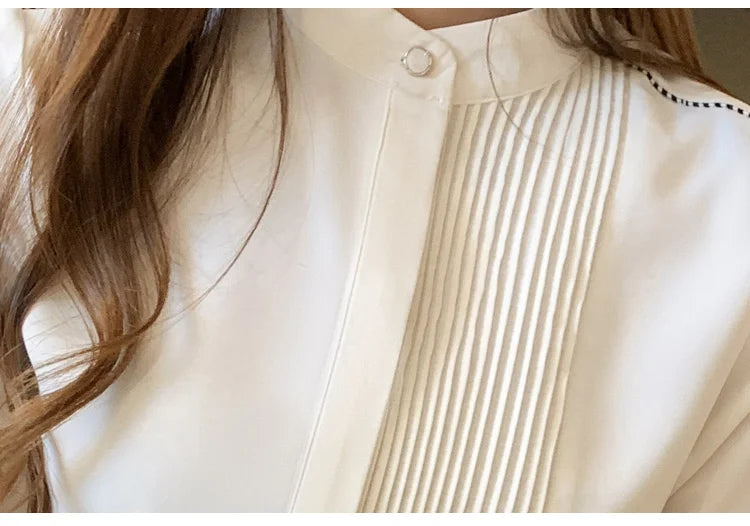 Autumn Long Sleeve Chiffon Blouse Shirt Women Blusas - View 6 | SAMAG