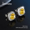 D VVS1 Moissanite Stud Earrings For Women Pass Diamond Tester Pen S925 Platinum Plating Moissanita With 2 Certificates