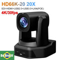 4K PTZ NDI Camera 12X 20X Optical Zoom AI Auto Tracking with PoE HDMI/SDI/USB/IP Live Streaming PTZ Camera for Church Services