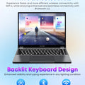 CHUWI FreeBook 2-in-1 Touch Screen Laptop 13.4'' Intel N150 16GB LPDDR5 RAM 512GB SSD FHD 2520x1680 WiFi6 BT5.2 Windows 11