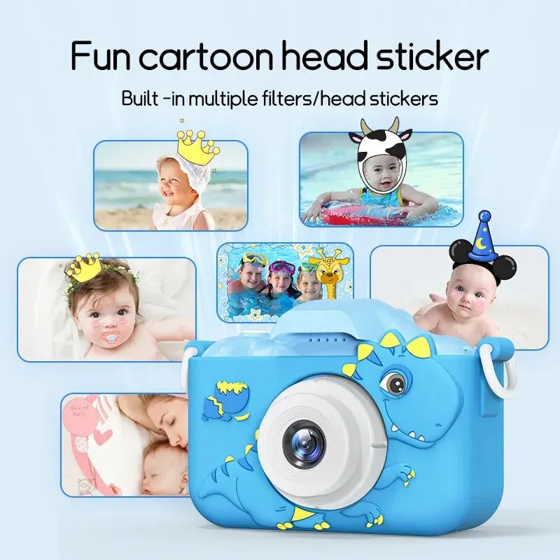 Digital Kids Cameras Toys Mini Children 1080P HD 8x Zoom - Visuel 3 | SAMAG