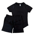 1-2 Pieces Sports Sets Short Sleeve Seamless Yoga Top Gym Suit T-shirt Set Fitness Set Women Workout Running Sports Shorts