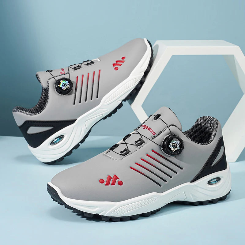 A Pair of Men's Fashionable, Versatile, Breathable, Comfortable, Soft-Soled, Lightweight Golf Shoes
