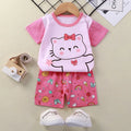 Baby Girl Summer Outfit Set Short Sleeve T-shirt | SAMAG