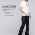 Mens Winter Stretch Denim Jeans Thicken Warm Pants Slim Slightly Flare Trousers Boot Cut Fit Polar Fleece Jeans