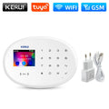 KERUI WIFI GSM Alarm System Kit W202 Home Security Protection Tuya Smart Support Alexa with Motion Detector Door Opening Sensor
