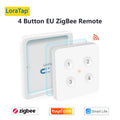 Tuya Smart Life ZigBee 3.0 Wireless Portable Pushbutton 1,2,3,4 Gang Remote Controller Scene Switch