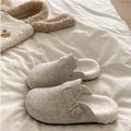 Evshine Winter Fur Clogs Slippers For Women Men Cork Footbed Plush Lined Mules Fuzzy Suede Potato Shoes Warm Furry House Clogs