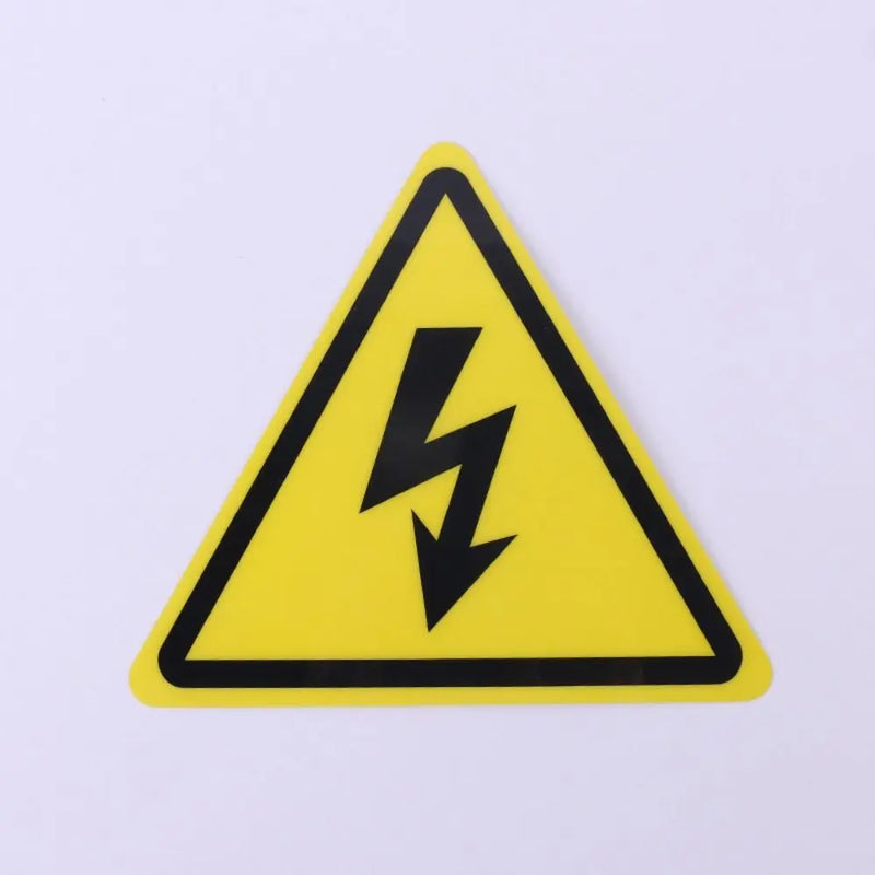 5pcs Yellow Warning Sticker 3.6/5/8/10/15cm Accessories Electrical Shock Hazard Danger Notice Danger Forelectric Box